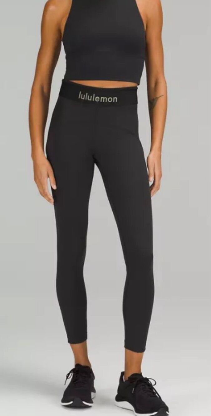 Lululemon Logo Waistband Ever-luxe High Rise Tight 25”